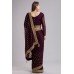 MAROON MEHNDI WEAR INDIAN READY TO WEAR SAREE